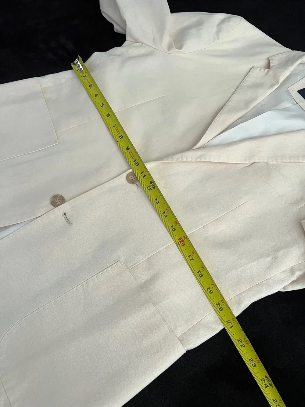 Linen & Cotton Light Cream Blazer